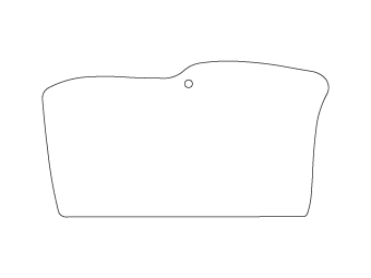 Car air freshener car silhouette customized, dimensions: H: 92.5mm, L: 50.4mm.