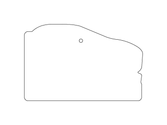 Car air freshener car silhouette customized, dimensions: H: 85.0mm, L: 55.142mm.