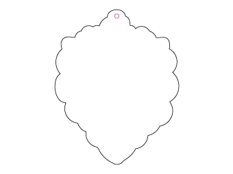 Car air freshener company logo shape customized, dimensions: H: 71.21mm, L: 89.304mm.