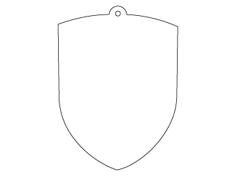 Car air freshener emblem shape customized, dimensions: H: 61.067mm, L: 83.737mm.